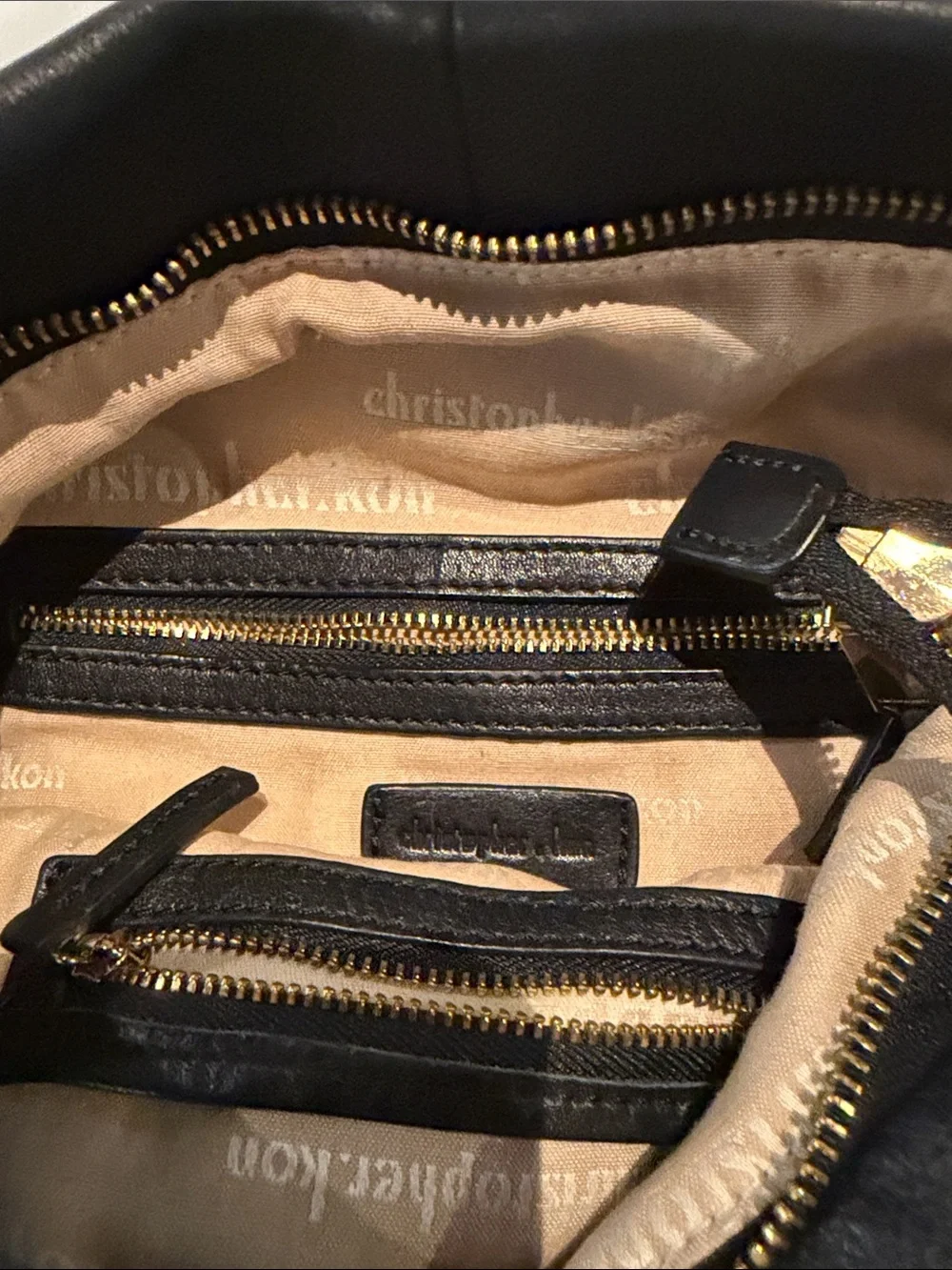 Black Leather Hobo Bag with Braided Detail